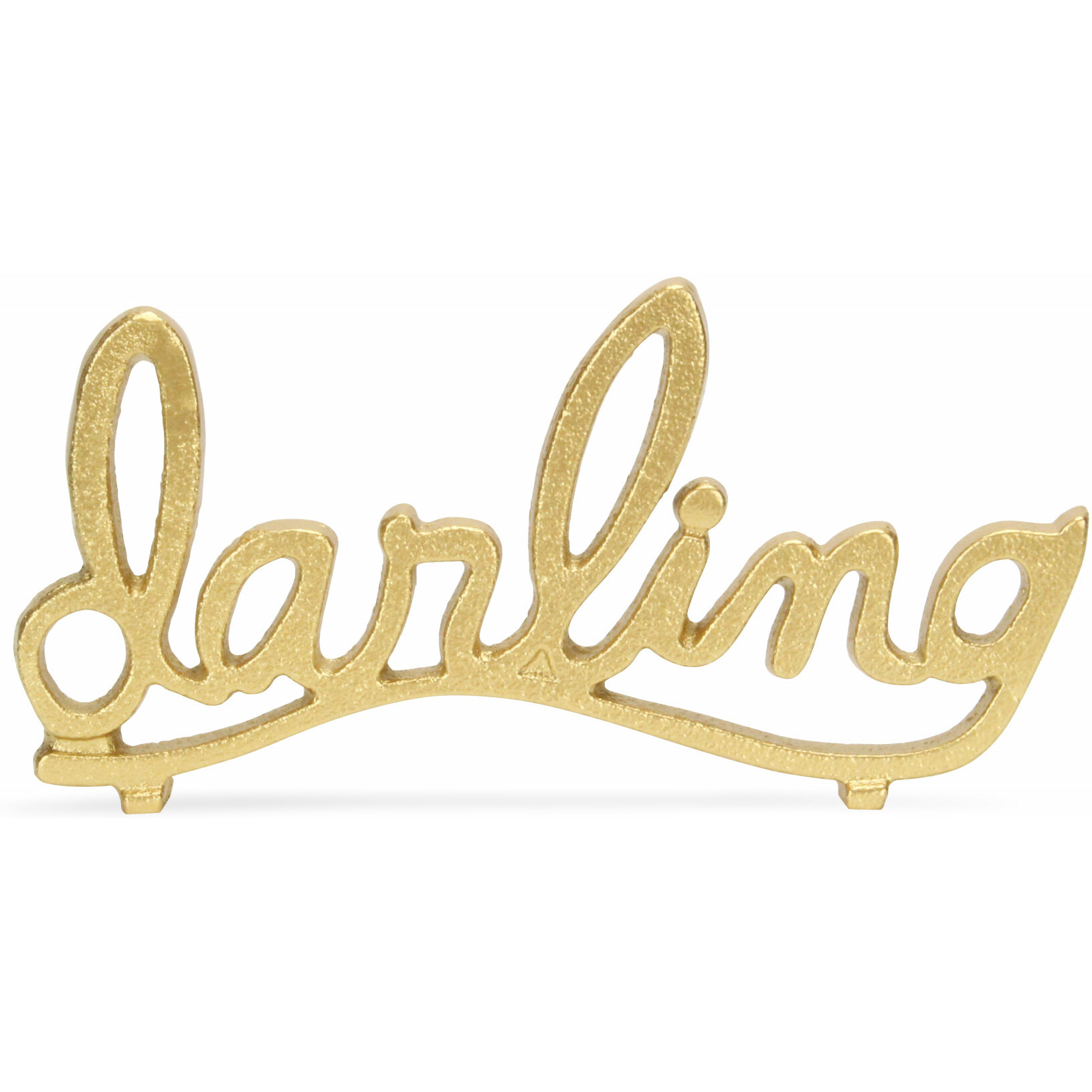 5" Gold Cast Iron Hand Painted Darling Tabletop Sculpture