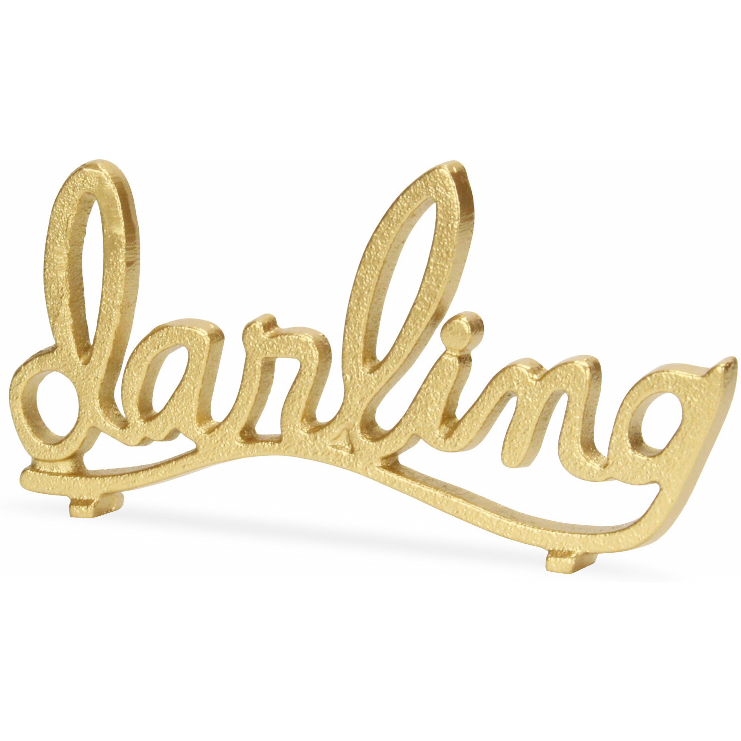 5" Gold Cast Iron Hand Painted Darling Tabletop Sculpture