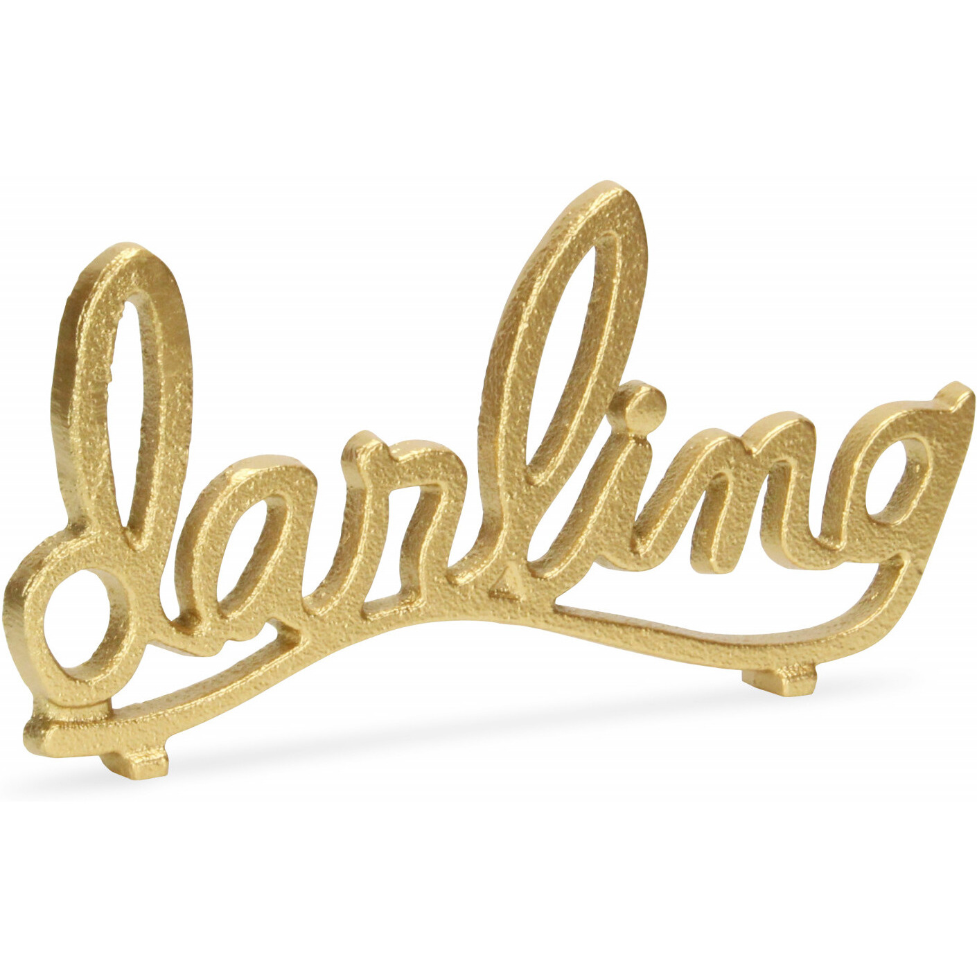 5" Gold Cast Iron Hand Painted Darling Tabletop Sculpture