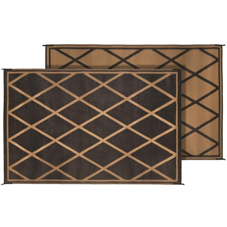 MAT DIAMOND 9X12 BLACK/BEIGE