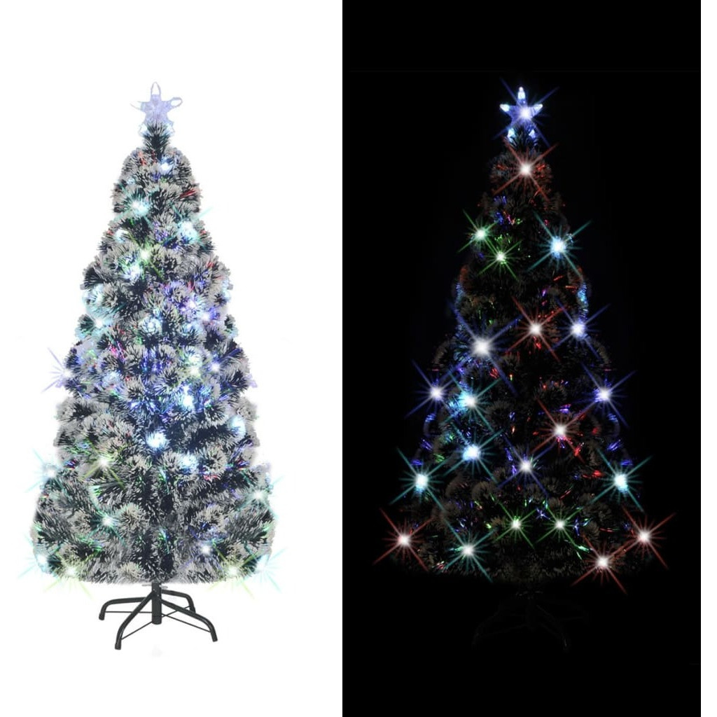 vidaXL Artificial Christmas Tree with Stand/LED 7 ft 280 Branches