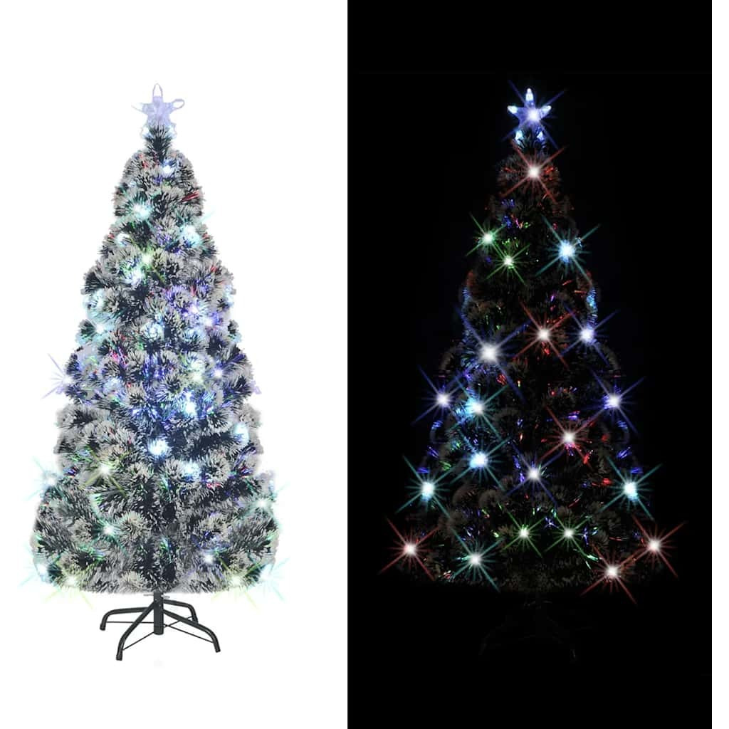 vidaXL Artificial Christmas Tree with Stand/LED 6 ft 220 Branches