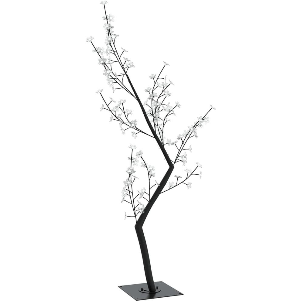 vidaXL Christmas Tree 128 LEDs Colorful Light Cherry Blossom 4 ft