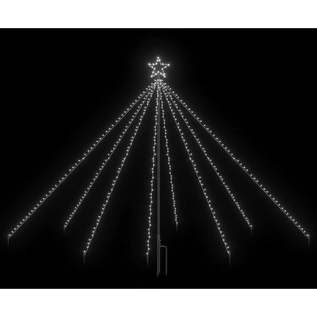 vidaXL LED Christmas Waterfall Tree Lights Indoor Outdoor 400 LEDs 8 ft