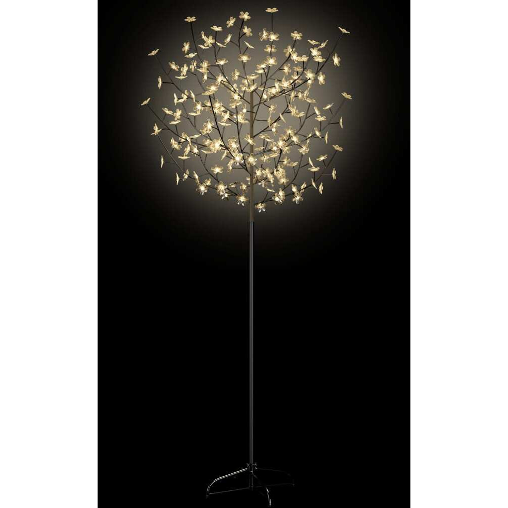 vidaXL Christmas Tree 200 LEDs Warm White Light Cherry Blossom 6 ft