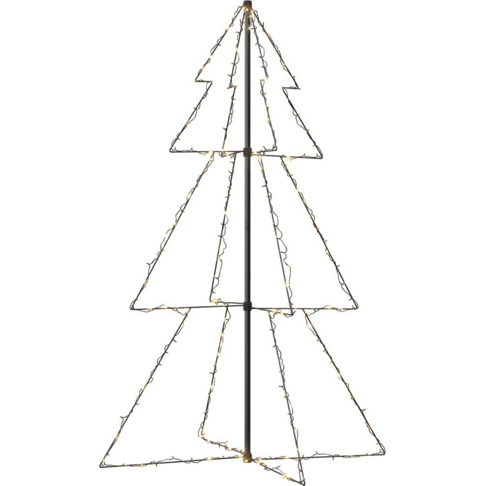 vidaXL Christmas Cone Tree 200 LEDs Indoor and Outdoor 3x5 ft
