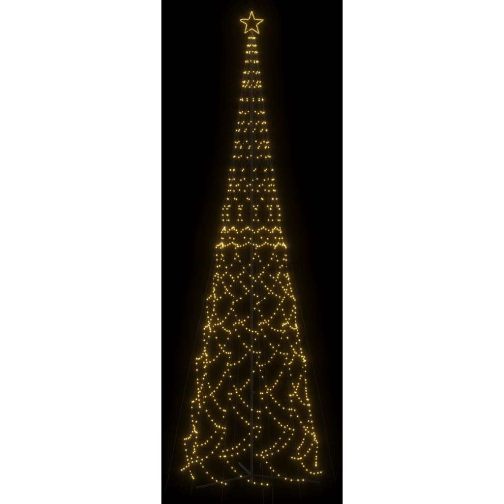 vidaXL Christmas Cone Tree Warm White 3000 LEDs 8x26 ft