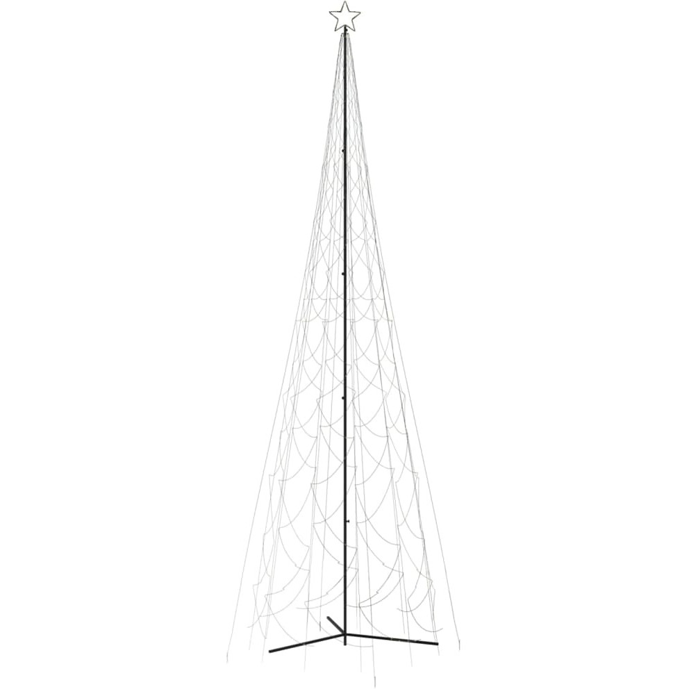 vidaXL Christmas Cone Tree Warm White 3000 LEDs 8x26 ft