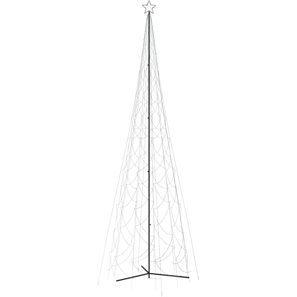 vidaXL Christmas Cone Tree Cold White 3000 LEDs 8x26 ft