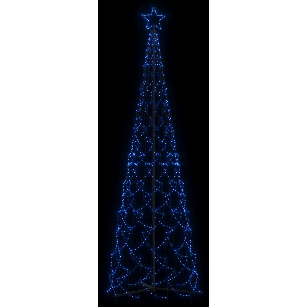 vidaXL Christmas Cone Tree Blue 500 LEDs 3x10 ft