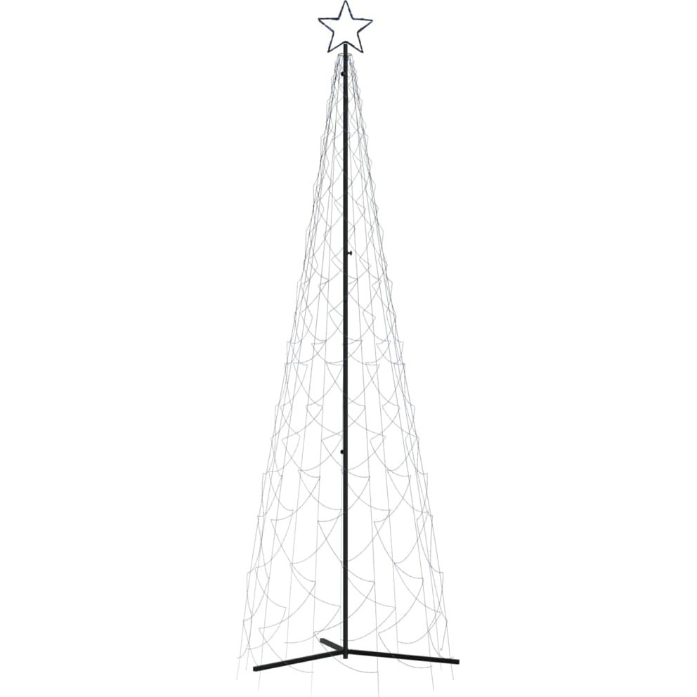 vidaXL Christmas Cone Tree Blue 500 LEDs 3x10 ft