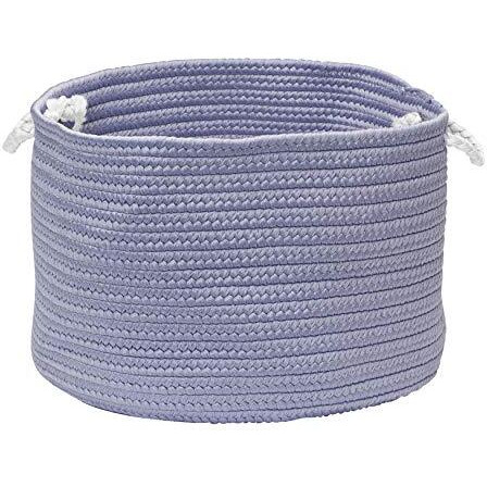Colorful Braided Toy Basket - Amethyst 12&quotx12&quotx8"