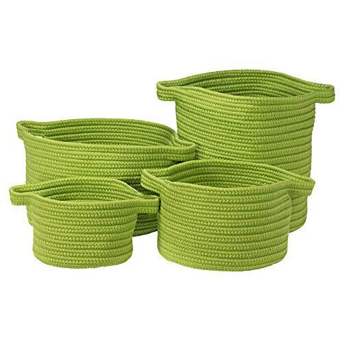 American Farmhouse 4-Piece Basket Set - Neon