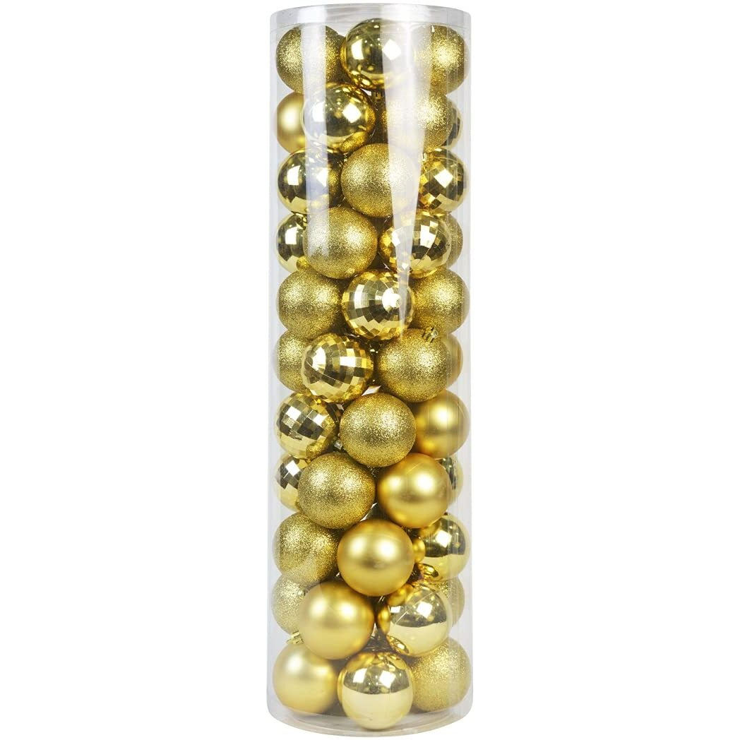 christmas Ornament combo  gold - 55 Piece