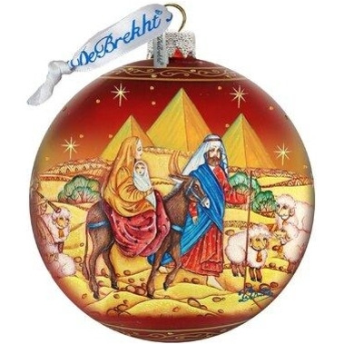 gDeBrekht 73878 Journey to Bethlehem Nativity Limited Edition glass Ball Ornaments