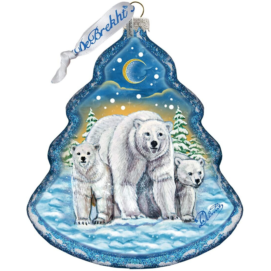 gDeBrekht 762-025 Fatherly Love Polar Bear Tree Ornament