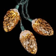 10-Light Pinecone Light Set