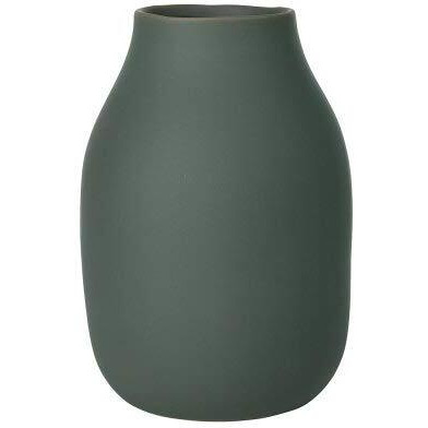 20 x 6 in colora Porcelain Vase  Agave green