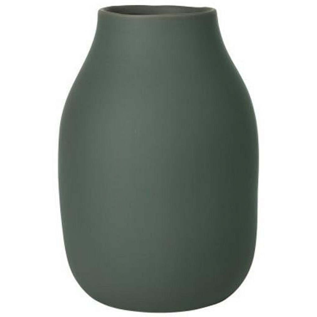 20 x 6 in colora Porcelain Vase  Agave green