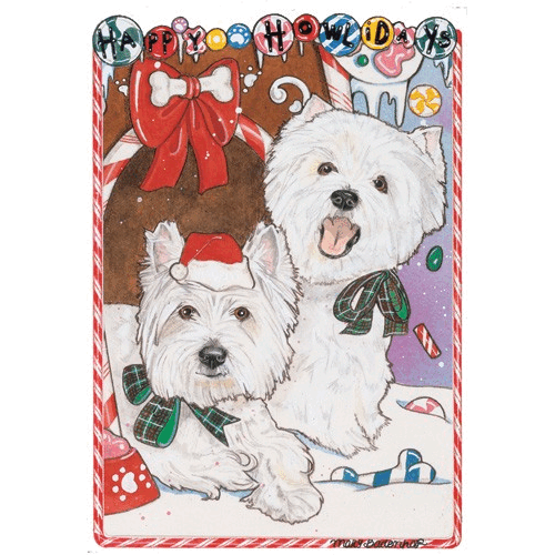 Holiday Boxed cards- West Highland Terriers