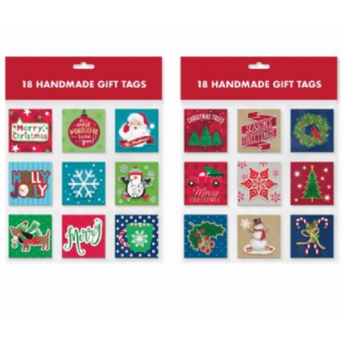 Ig Design group Americas 274724 christmas Papercraft gift Tags - 18 count
