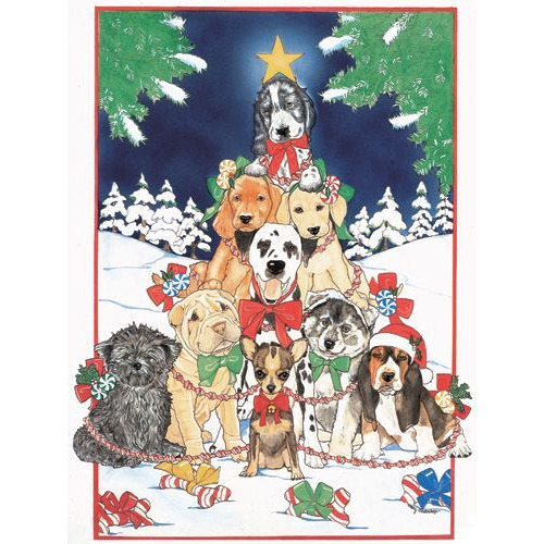Pipsqueak Productions  Mix Dog  Holiday Boxed cards