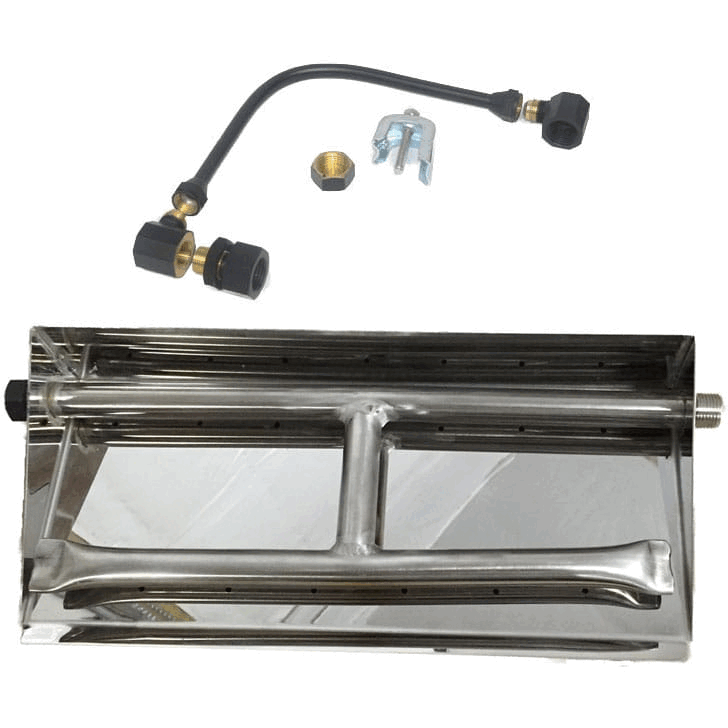 32 in 304 Stainless Steel Dual Burner Pan - Liquid Propane