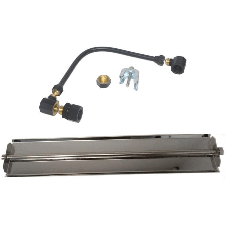 24 in 304 Stainless Steel Linear Burner Pan Kit - Liquid Propane