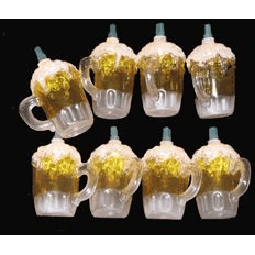 Kurt S Adler  Inc UL0565 Kurt Adler 10-Light Plastic Beer Mug Light Set