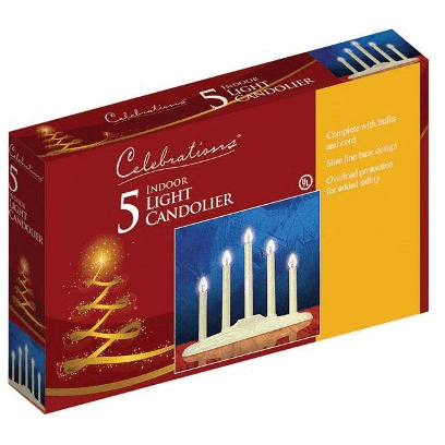 celebrations 1505-71 5 Light Electric candolier