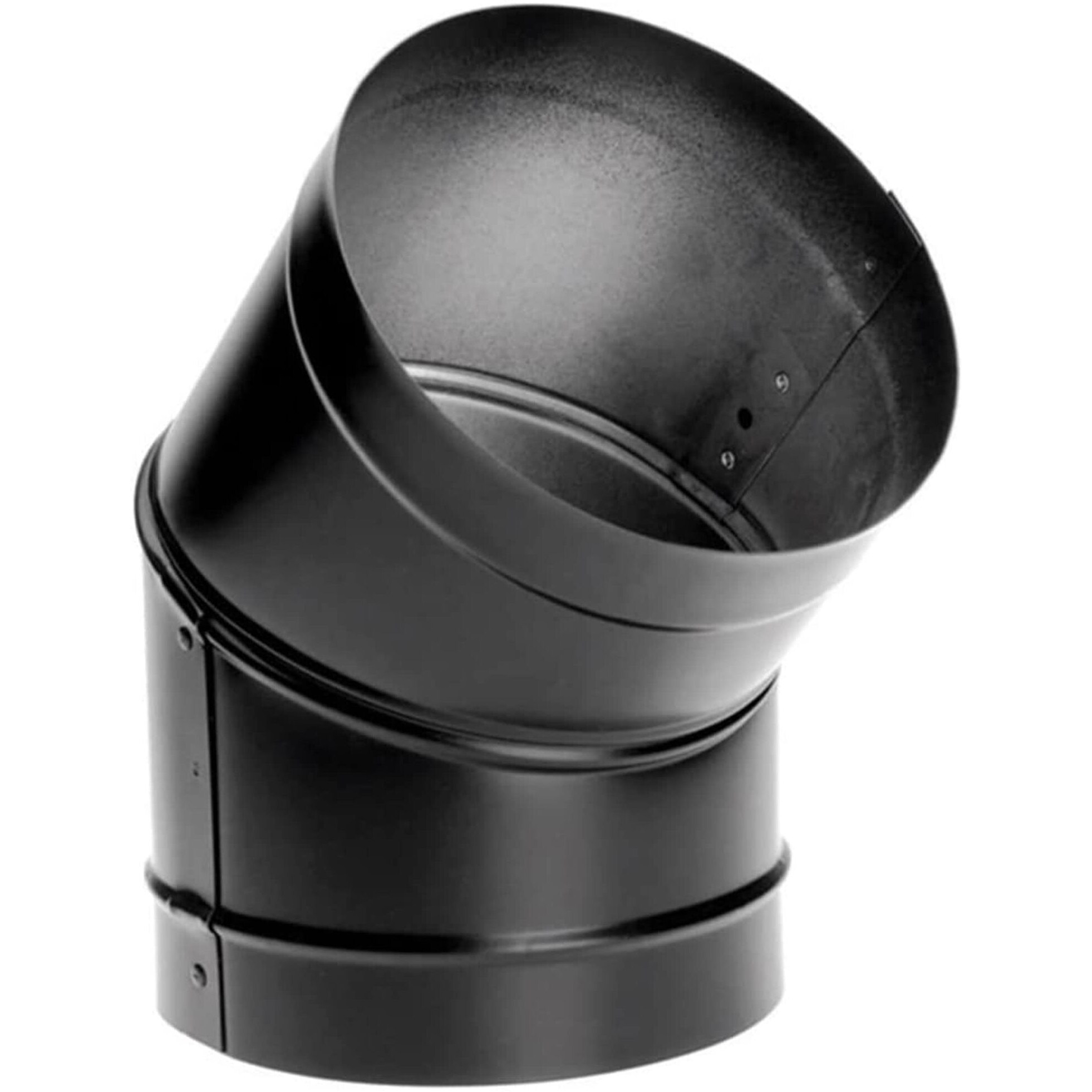 DuraVent 1645 45 Degree Fixed Black Elbow