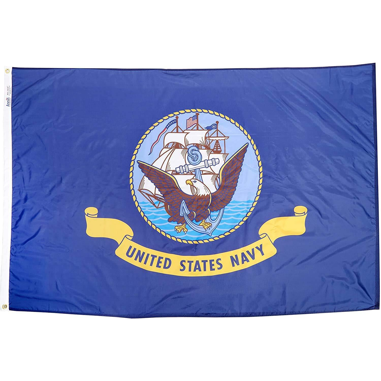 Annin Flagmakers 439031 4 ft x 6 ft Nylon-glo Flag - US Navy