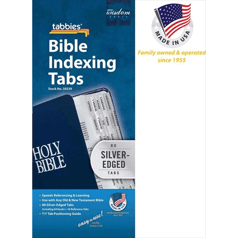 Tabbies 58339 Bible Tab Standard O&N Testament Silver