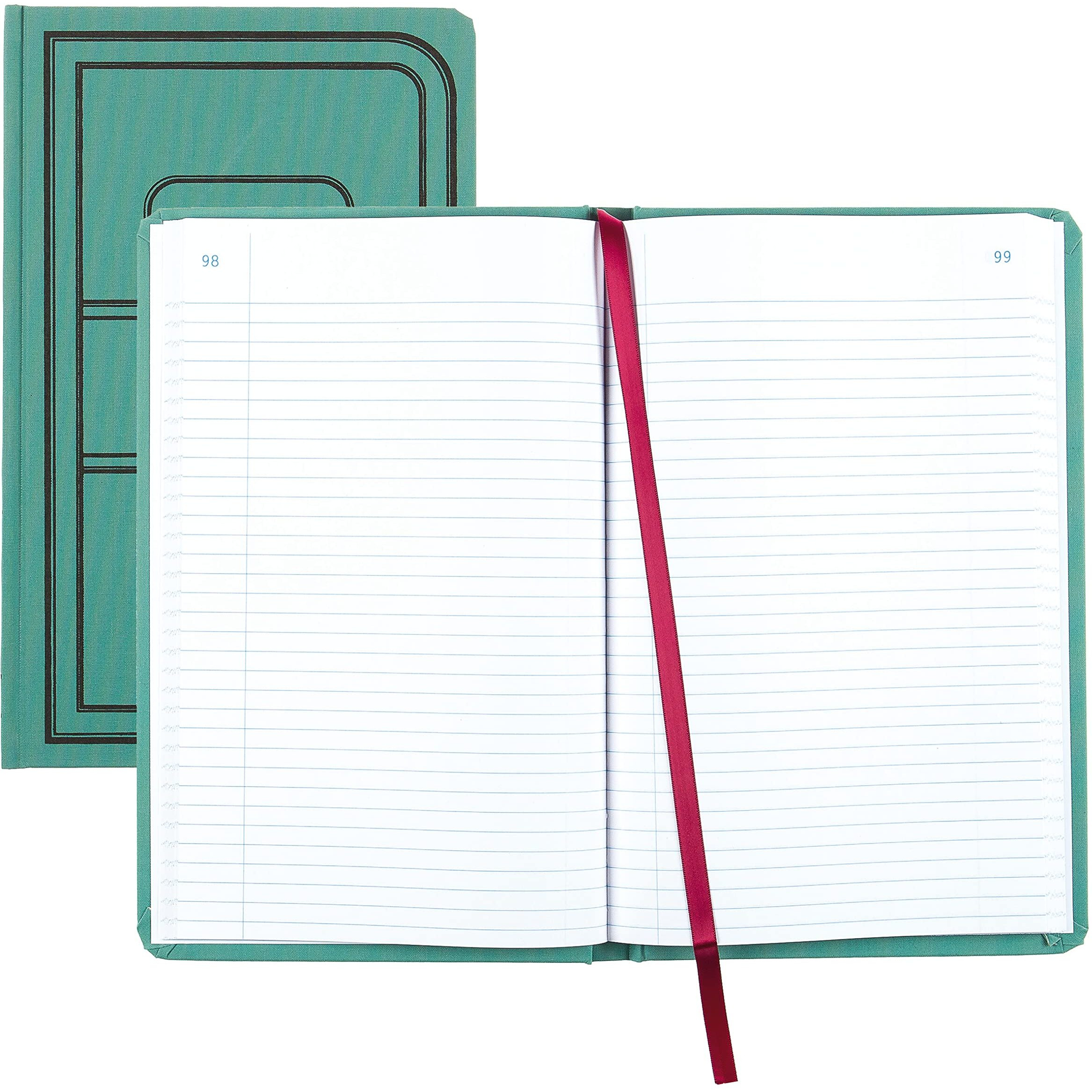 Rediform Products A66300R 12 x 75 in Tuff Series Record Book green cover - 300 Sheets per Book