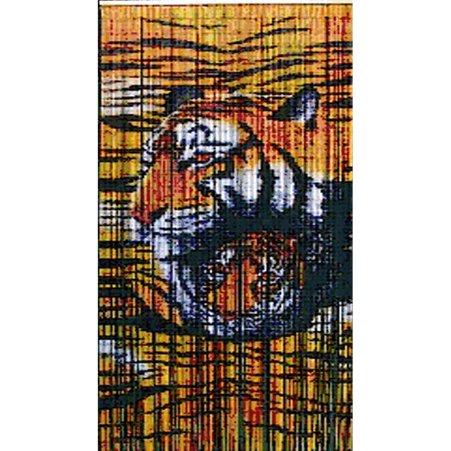 Bamboo54 5258 Tigers curtain - Natural Bamboo