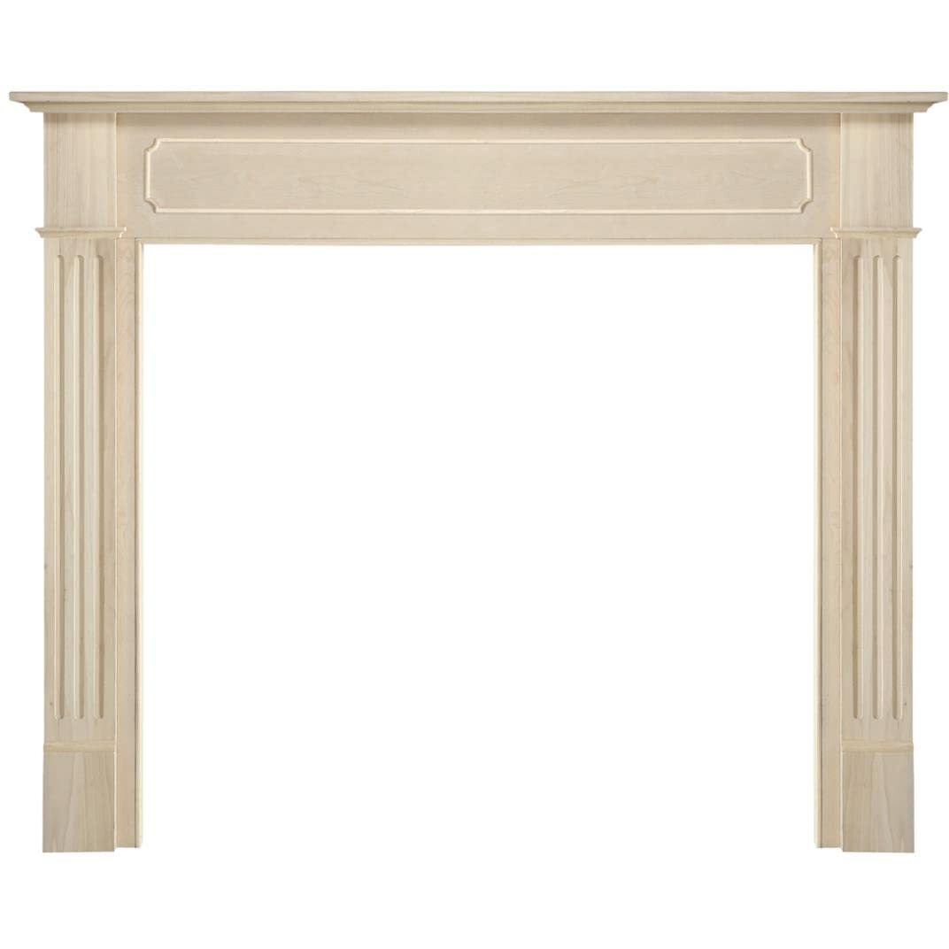 Pearl Mantels 110-56 56 in The Williamsburg Fireplace Mantel  Unfinished