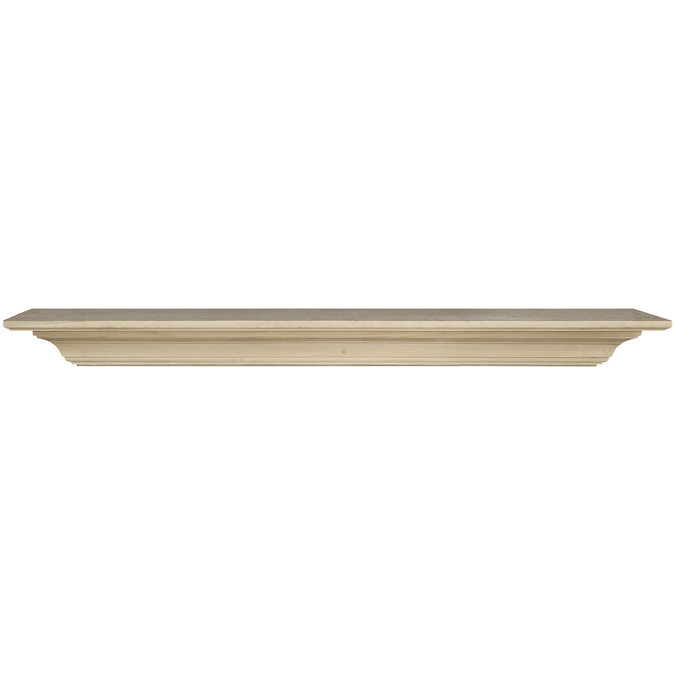 Pearl Mantels 418-60 60 in The Homestead Shelf or Mantel Shelf  Unfinished