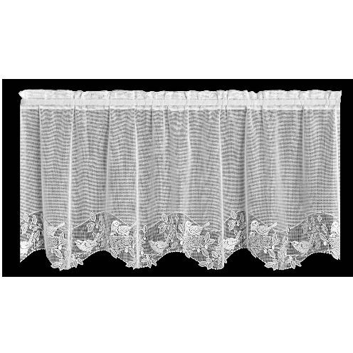 Heritage Lace 6345E-6030 Birds & Berries 60 x 30 in Drop Tier  Ecru