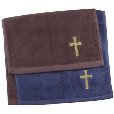 Swanson christian Supply 44087 Towel Pastor cross Navy