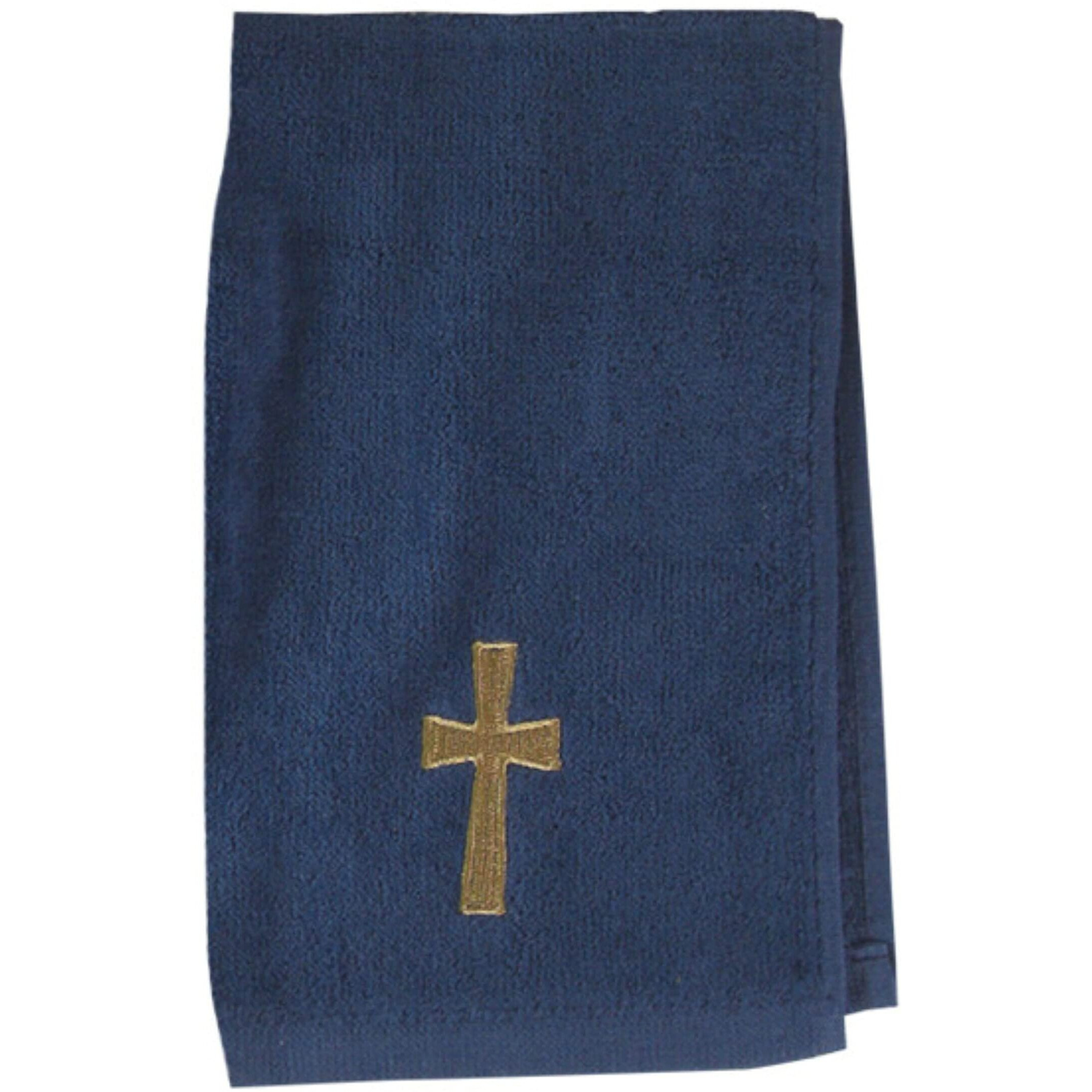 Swanson christian Supply 44087 Towel Pastor cross Navy