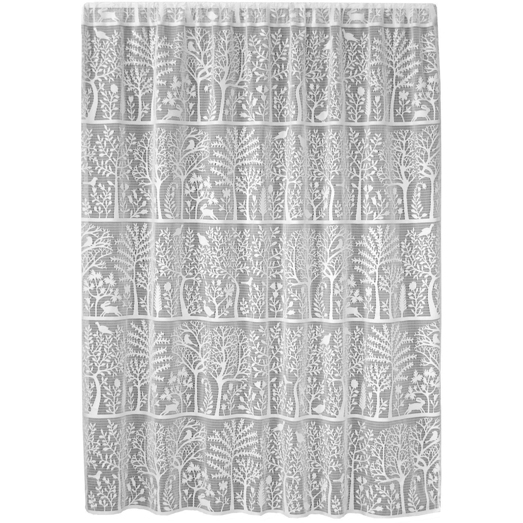 Heritage Lace 6315W-6063 60 x 63 in Rabbit Hollow Panel  White