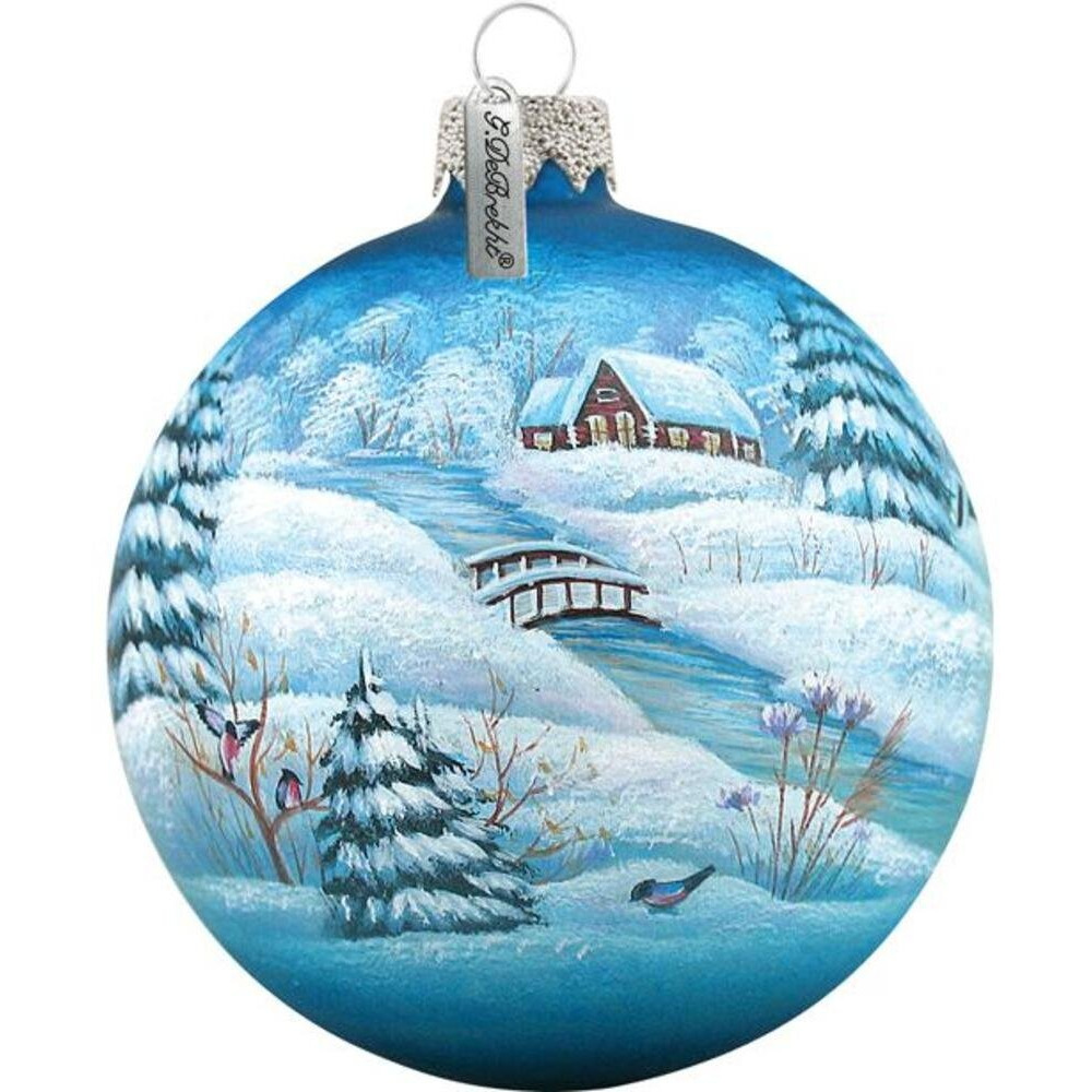 gDebrekht 73111 general Holiday Winter Village Ball 35 in - glass Ornament