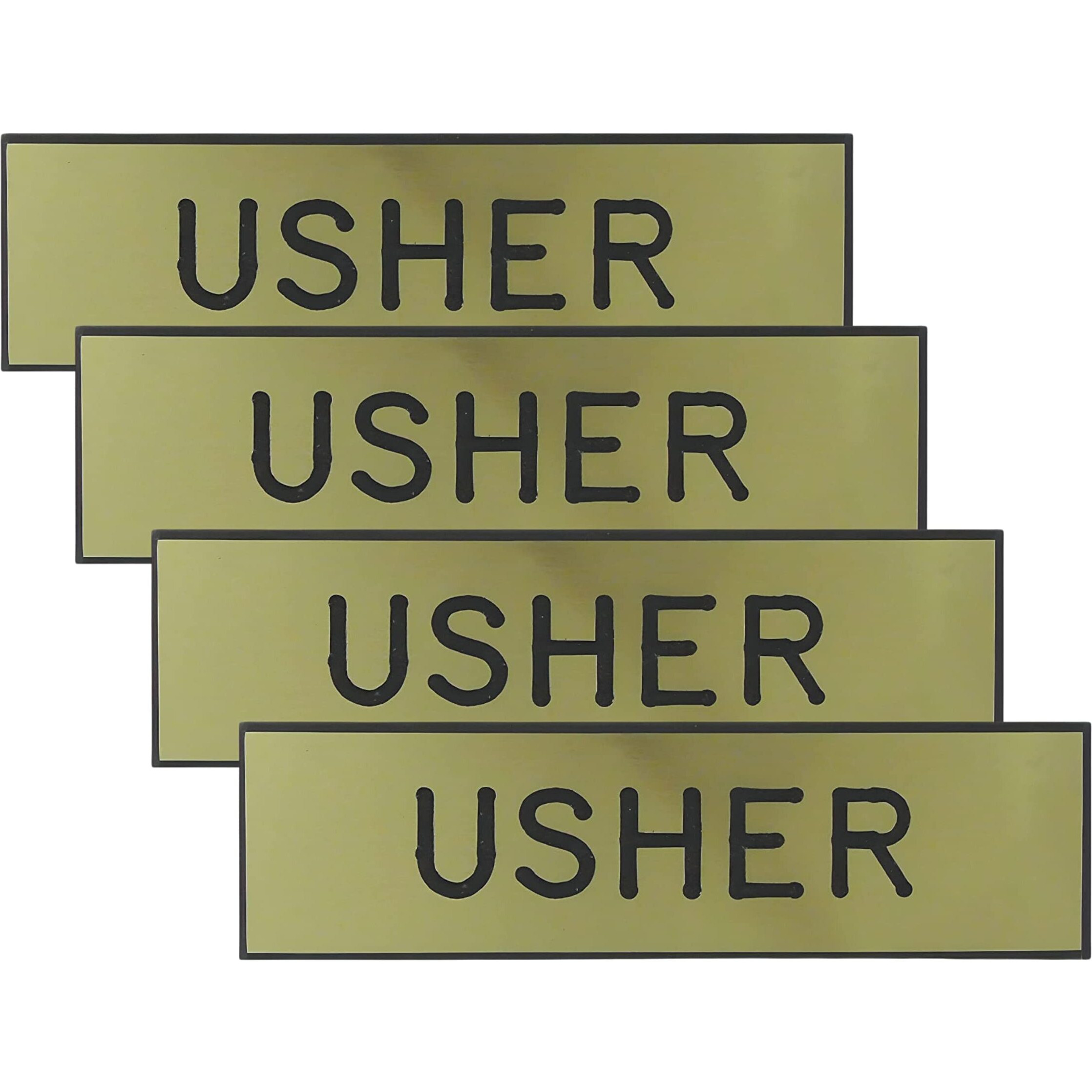 Swanson christian Supply 059432 Badge Usher Pin With Safety catch gold Formica