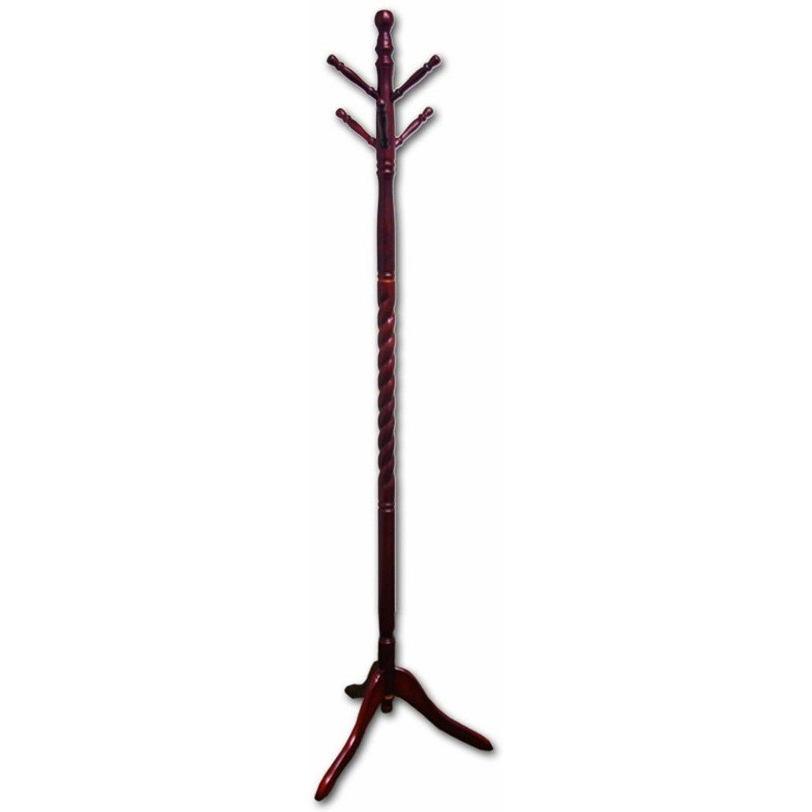 Ore International N10061-cH Twist cherry Wooden coat Rack