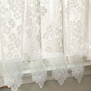 Heritage Lace 8510E-5524 55 x 24 in Dogwood Tier  Ecru