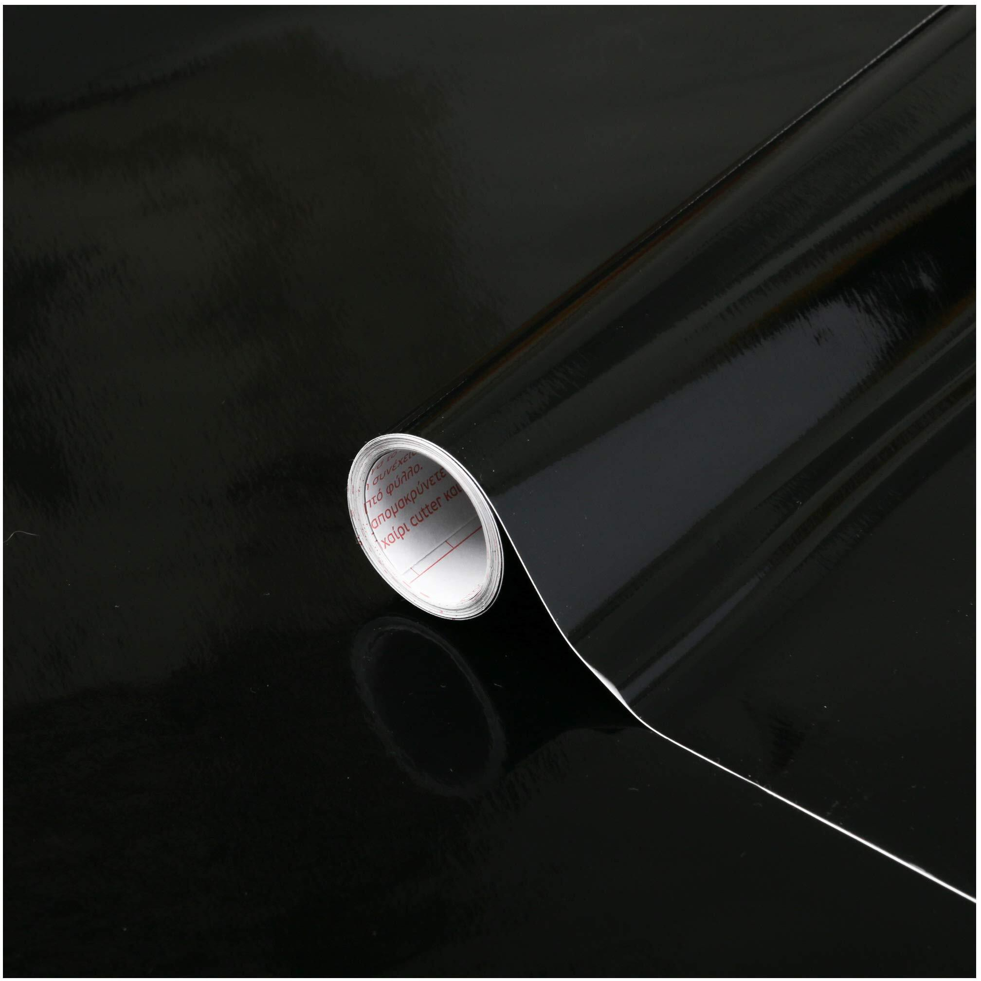 Dc-fix 346-8348 26 x 78 in Decorative Self Adhesive Film  glossy Black
