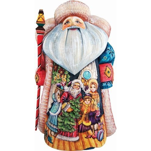gDebrekht 241122 Woodcarving Magic Night Father Frost 11 in - Woodcarved Santa