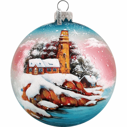 gDebrekht 73131 general Holiday Harbor Light Ball 35 in - glass Ornament