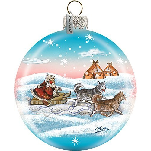 gDebrekht 73315 Holiday Splendor glass Northern Light Ball 35 in - glass Ornament
