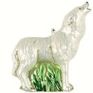 cobane Studio cOBANED394 Howling Arctic Wolf Ornament